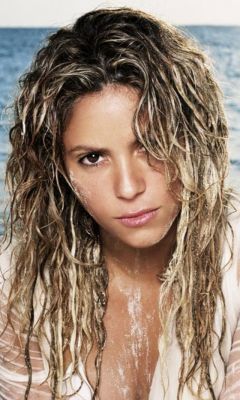 Shakira On Beach