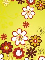 fabric flowers yellow