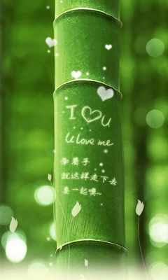 I love you (Green Bamboo)