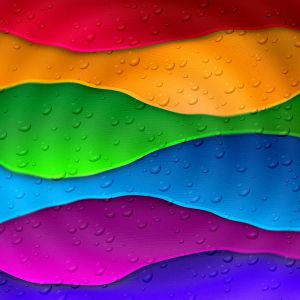 Rainbow Drops Desktop Background