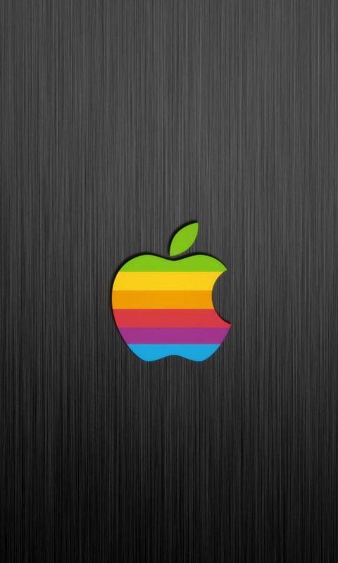 Apple Logo on gray