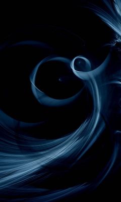 Swirly Blue Abstract    X