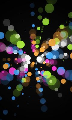 Free Mobile     X     Background Abstract Colored Dots