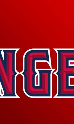 Los Angeles Angels Of Anaheim Logo Baseball      X