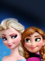 Elsa And Anna Frozen Cartoon Mobile Wallpaper     X