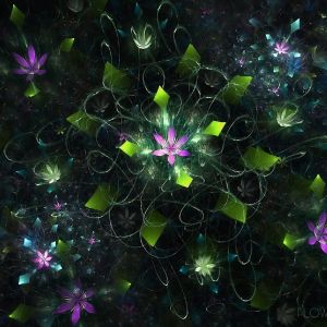 Fractal Flowers Smoke Illusion Hovering Tenderness