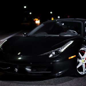 Full View Ferrari     Italia Black Wallpaper