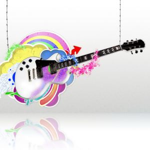 Abstract Guitar Wallpaper