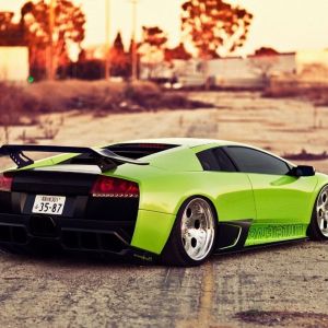 Lamborghini Murcielago Green Wallpaper