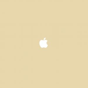 Papers Co Va   Simple Apple Logo Gold Minimal    Wallpaper
