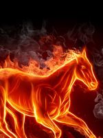 Beautiful Abstract Fire Horse Fantasy LG G  HD Wallpaper