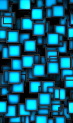 Wallpaper Iphone   Plus Square Blue Black     Inches