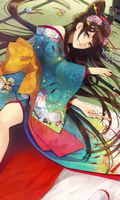 Beautiful Geisha Anime Mobile Wallpaper     X