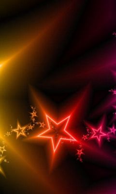 Stars Light Colorful Abstract           X