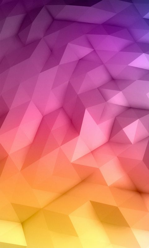 Gradient Polygons Abstract Mobile Wallpaper     X