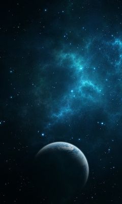 Dark Blue Space Galaxy S  Wallpaper     X
