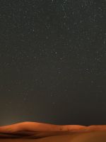 stars across the sky view at the desert wallpaper