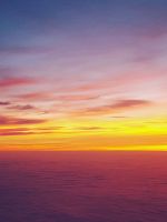 Sea Ocean Skyline Sunset Sky Nature wallpaper