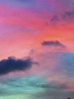 Sky rainbow cloud sunset wallpaper