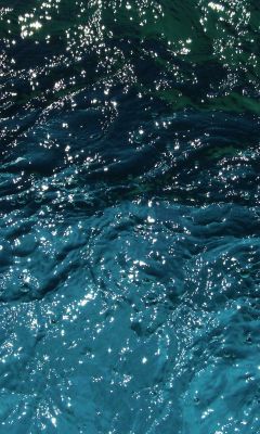 vi43 water wave blue texture ocean pattern wallpaper