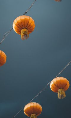 low angle photography of lantern wallpaper