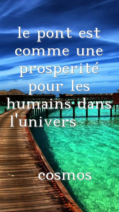 le pont est comme une prosperité pour les humains dans l'univers                      cosmos Text Wallpaper