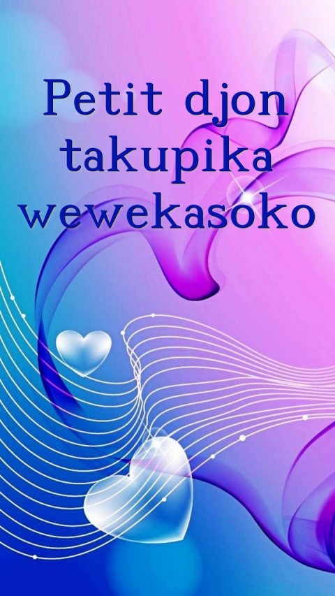 Petit djon takupika wewekasoko Text Wallpaper