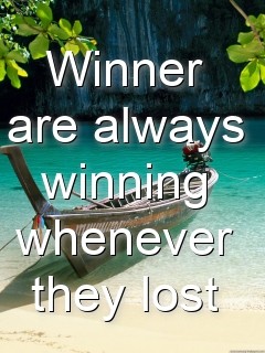 Winner are always winning whenever they lost Text Wallpaper