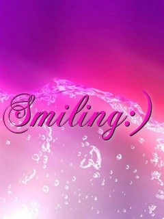 Smiling:) Text Wallpaper