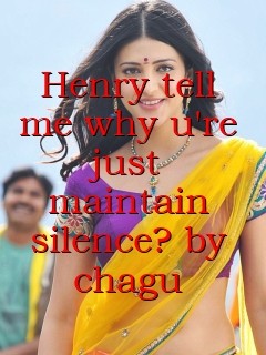 Henry tell me why u're just maintain silence? by chagu Text Wallpaper
