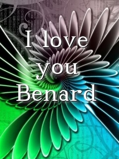 I love you Benard Text Wallpaper