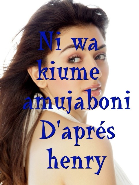 Ni wa kiume  amujaboni  D'aprés  henry Text Wallpaper