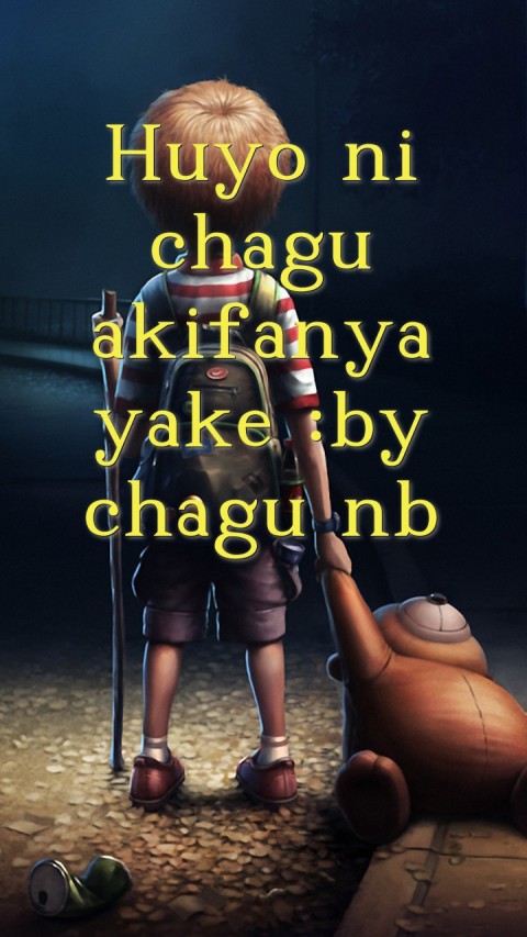 Huyo ni chagu akifanya yake :by chagu nb Text Wallpaper