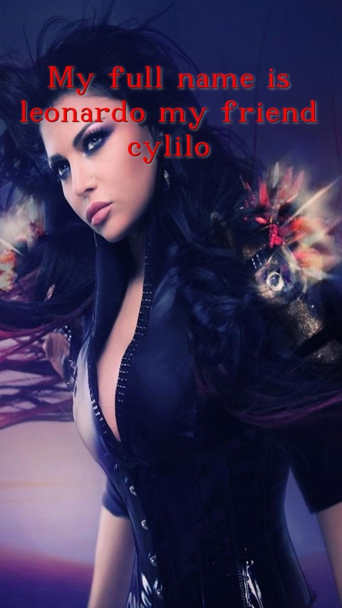 My full name is leonardo my friend cylilo Text Wallpaper