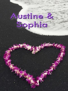 Austine & Sophia Text Wallpaper