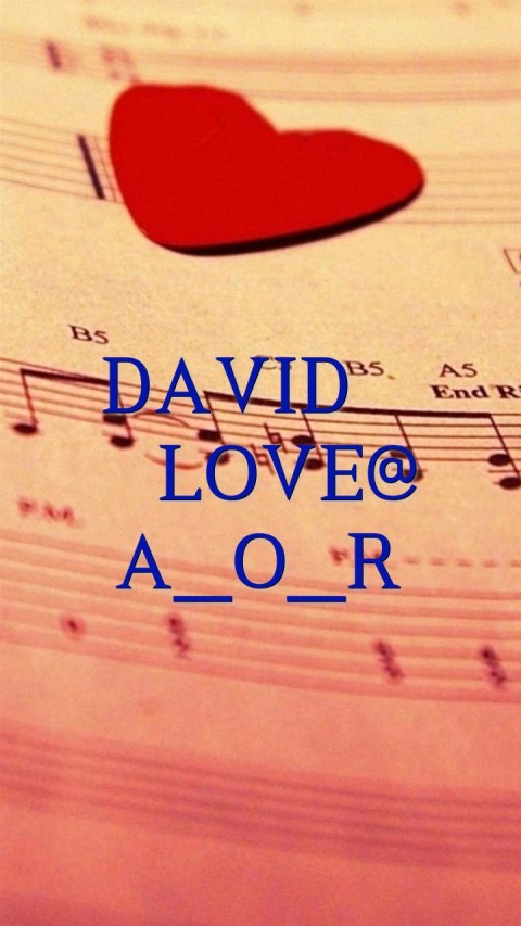 DAVID   LOVE@ A_O_R Text Wallpaper
