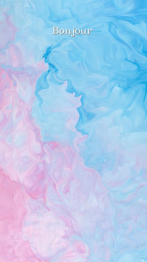 Bonjour Text Wallpaper