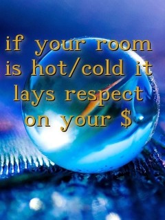if your room is hot/cold it lays respect on your $ Text Wallpaper