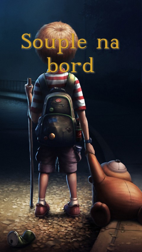 Souple na bord Text Wallpaper