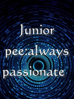 Junior pee:always passionate     Text Wallpaper