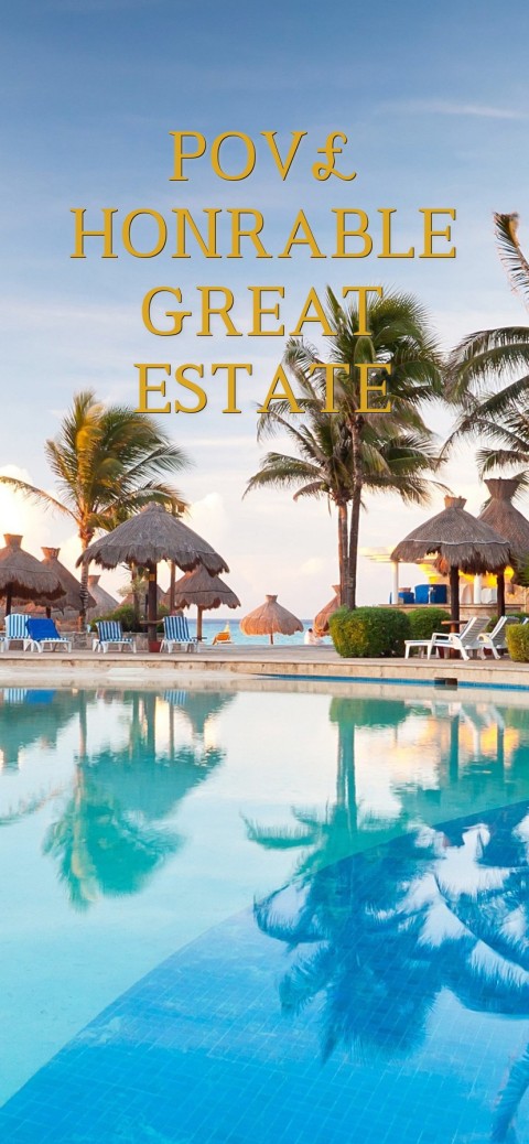 POV£ HONRABLE GREAT ESTATE Text Wallpaper