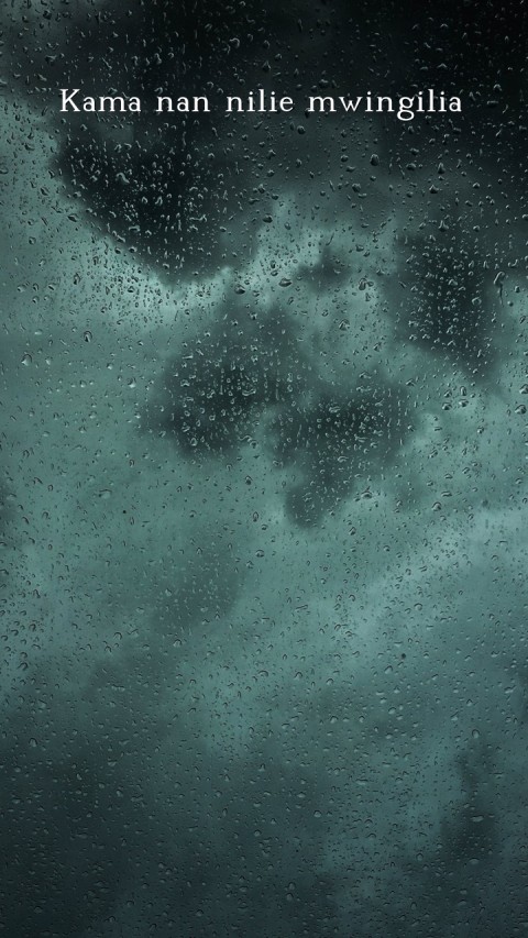 Kama nan nilie mwingilia Text Wallpaper