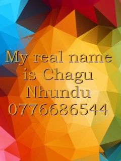 My real name is Chagu Nhundu 0776686544 Text Wallpaper