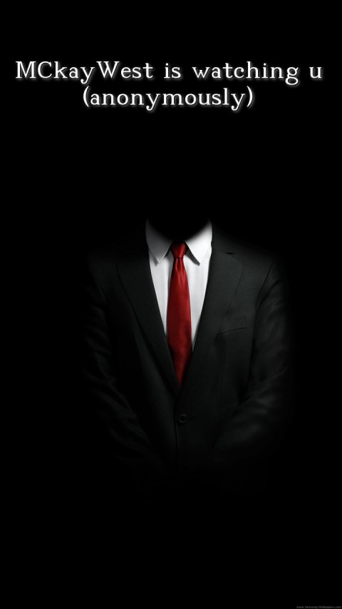 MCkayWest is watching u (anonymously) Text Wallpaper
