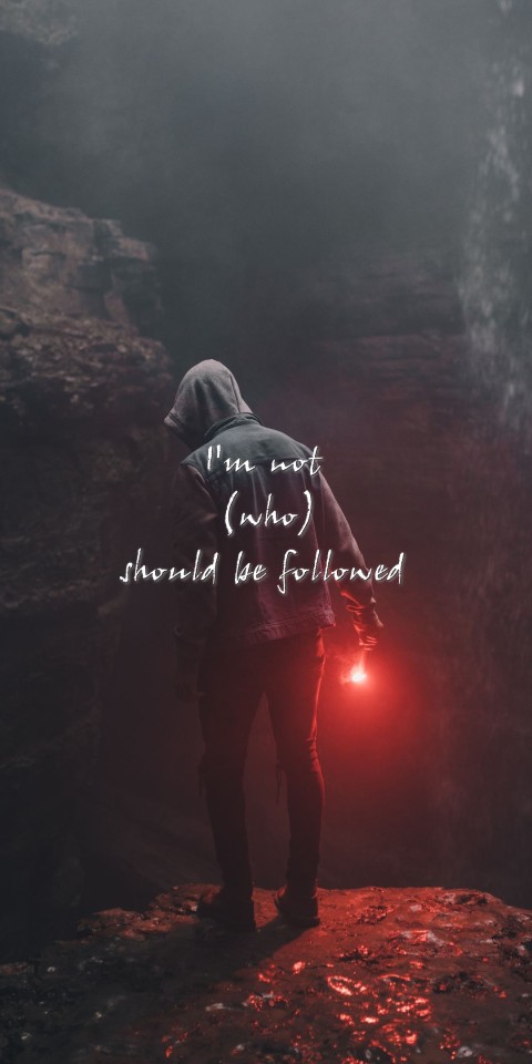 






I'm not 
(who)
should be followed 
 Text Wallpaper