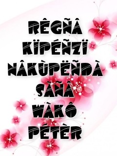 RÊGÑÂ
KÏPÉÑZÏ
NÂKÙPËÑDÀ
SÀÑÂ
WÀKÔ
PÉTÈR Text Wallpaper