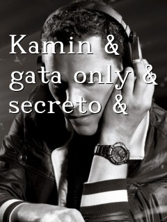 Kamin & gata only & secreto &  Text Wallpaper